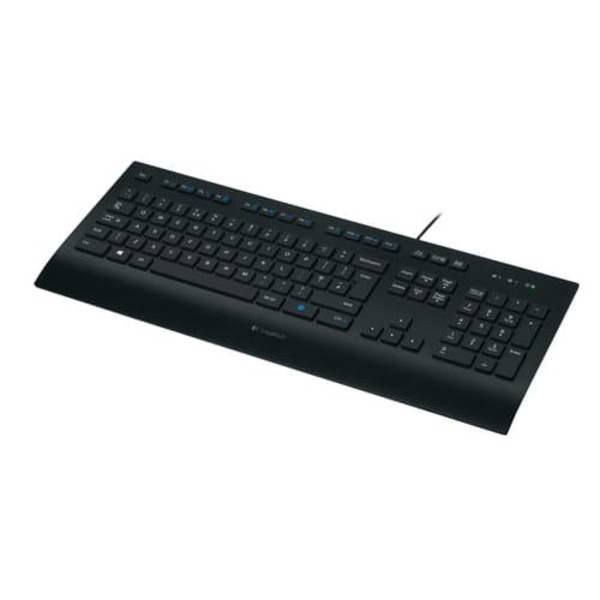 Logitech K280e - tastatur - tysk - sor Sort