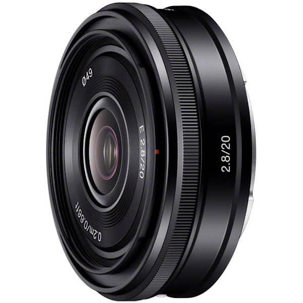 Sony E 20mm f/2.8 Sort