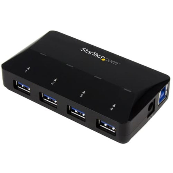 StarTech.com 4-Port USB 3.0 Hub plus Dedicated Charging Port - 1 x 2.4A Port - Desktop USB Hub and Fast-Charging Station (ST53004U1C) - USB peripheral