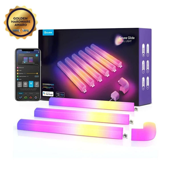 Govee H6062 Smart wall light Transparent, White Wi-Fi/Bluetooth