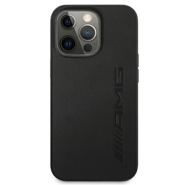 AMG AMHCP13XDOLBK Leather Back Case For Apple iPhone 13 Pro Max Black