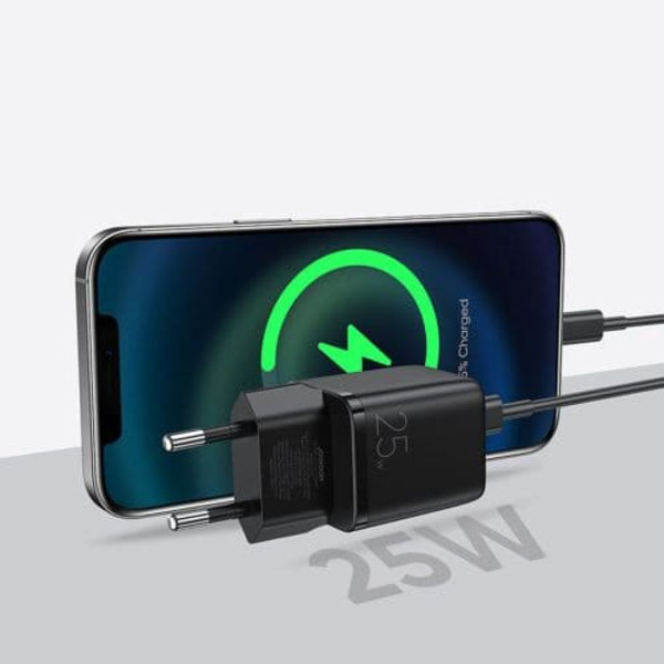Joyroom Travel Charger Mini Type-C, PPS, PD 25W, Black EU (L-P251)