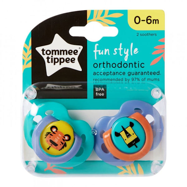 TOMMEE TIPPEE soothers Fun unisex 0-6 m 2psc., 433470