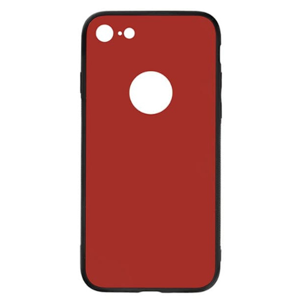 Tellur Cover Glass DUO for iPhone 8 red