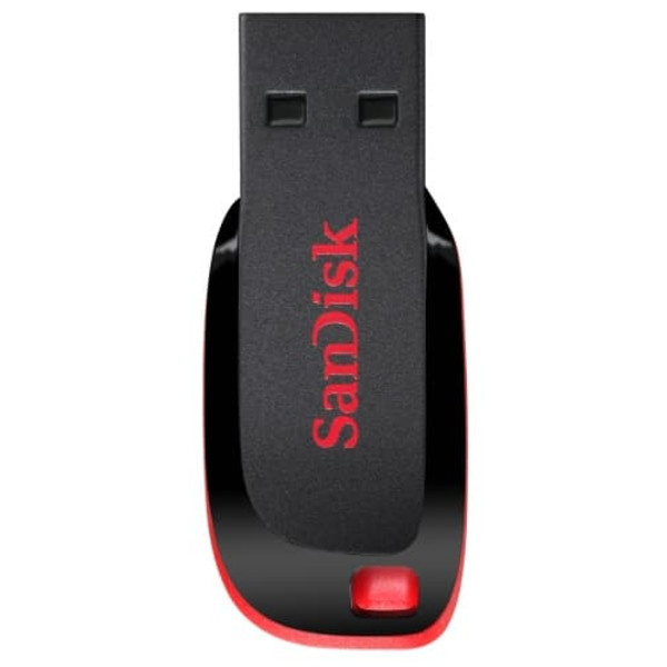 SanDisk Cruzer Blade USB flash drive 64 GB USB Type-A 2.0 Black, Red Sort, Rød