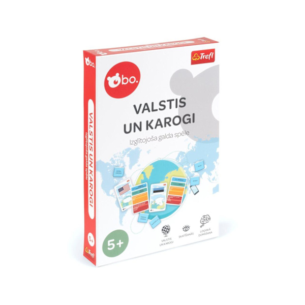 bo. Educational board game "Countries and flags" (In Latvian lang.)