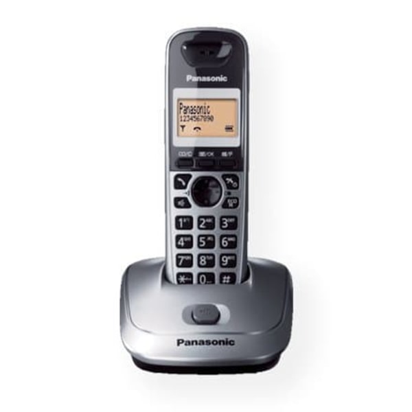 Panasonic | KX-TG2511FXM | Backlight buttons | Built-in display | Caller ID | Black | Phonebook capacity 100 entries | Speakerphone | Wireless connect Grå