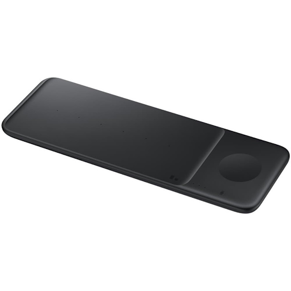 Samsung Wireless Charger Trio Pad 3-in-1, 9W EP-P6300 with Travel charger (25W) + USB cable, Black (EP-P6300TBEGEU) Sort