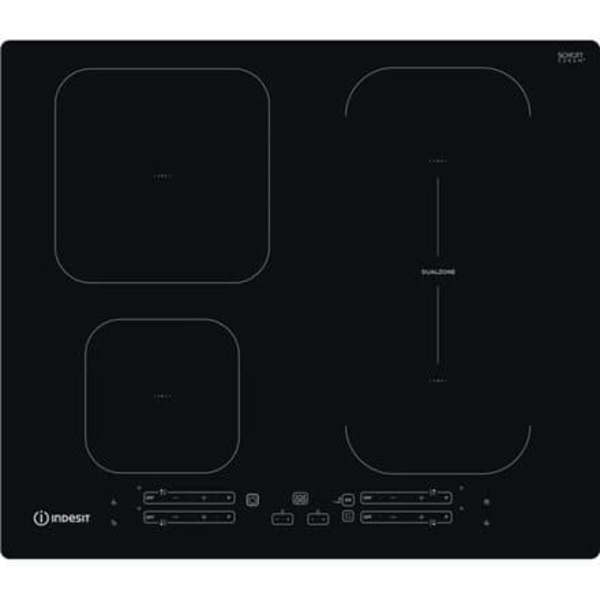 Indesit IB 65B60 NE Black Built-in 59 cm Zone induction hob 4 zone(s) Sort
