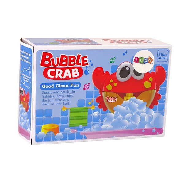 Bath Toy Soap Bubble Generator Red Crab