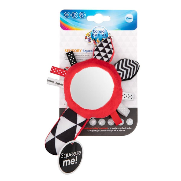 Canpol babies Soft Contrast Toy with Squeaker and Mirror SENSORY TOYS 68/080