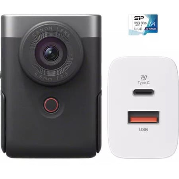 Canon Powershot V10 Vlogging Kit, silver