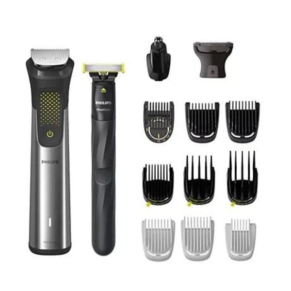 Philips | All-in-One Trimmer | MG9552/15 | Cordless | Wet & Dry | Number of length steps 27 | Silver/Black/Green