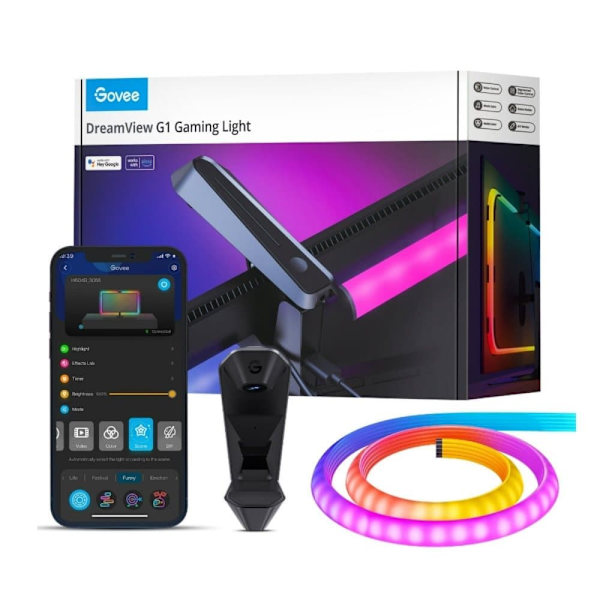Govee H604B Dreamview G1; LED lighting; RGBIC, Wi-Fi, Alexa, Google