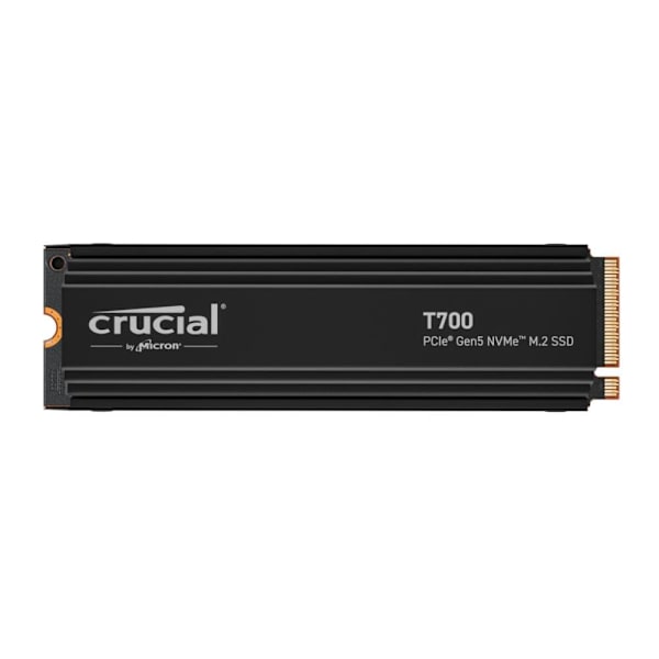 Crucial T700 1TB PCIe Gen5 NVMe M.2 SSD with heatsink