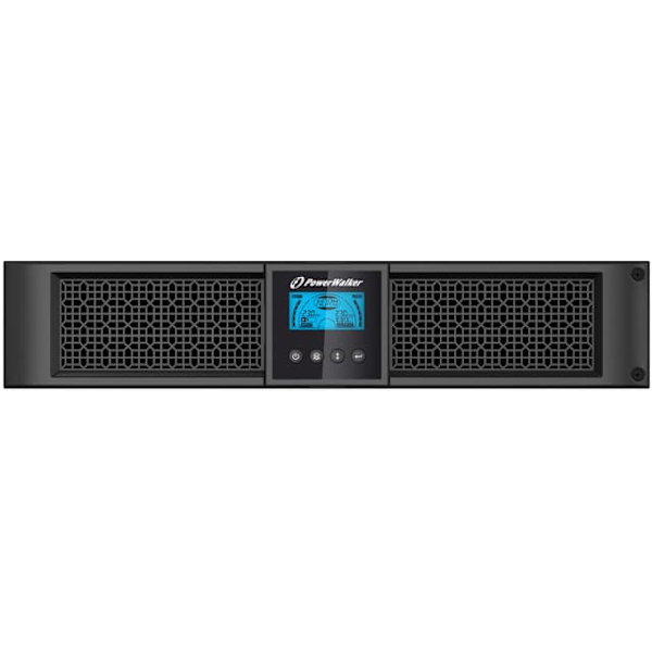 PowerWalker VI 1000RT LCD uninterruptible power supply (UPS) 1 kVA 900 W 8 AC outlet(s) Sort