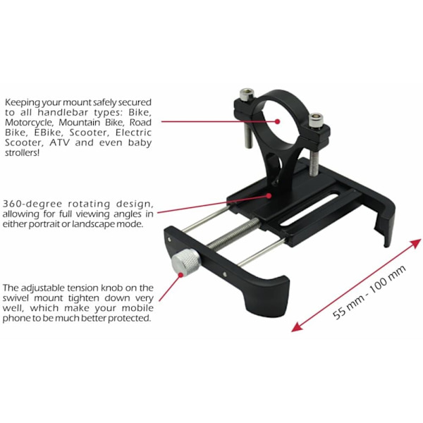 Swissten BM1 Bike holder For Mobile 4-7"