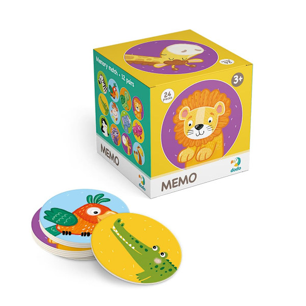 DODO mini memo game Wild animals, 300157