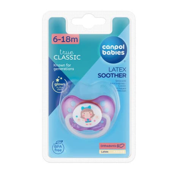 CANPOL BABIES Orthodontic latex soother 6-18 months  Toys, 23/260