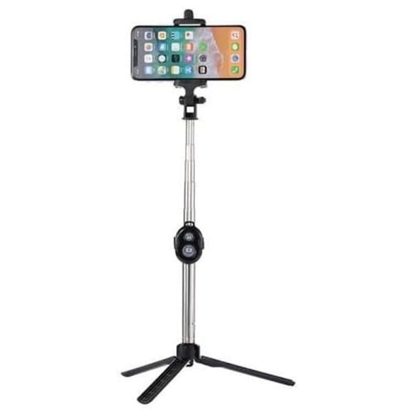 RoGer Selfie Stick + Tripod Stand with Bluetooth Remote Control