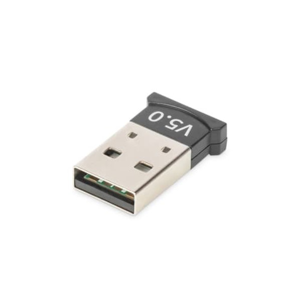 Mini adapter Bluetooth V5.0 Class 2 EDR USB V2.0 Sort