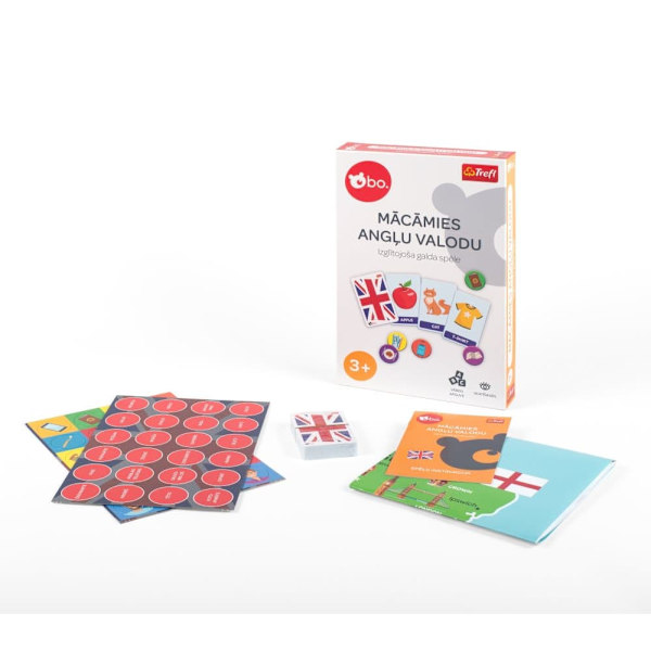 bo. Educational board game "English is fun" (In Latvian lang.)
