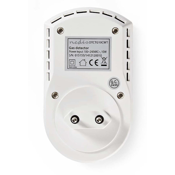 Nedis DTCTG10CWT gas detector LPG, Natural gas