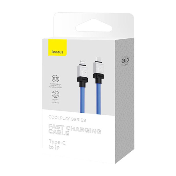 Fast Charging cable Baseus USB-C to Coolplay Series 2m, 20W (purple)