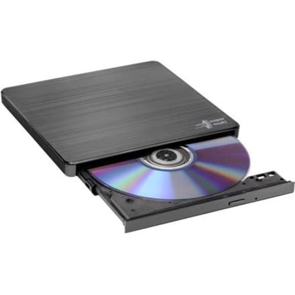 H.L Data Storage | Ultra Slim Portable DVD-Writer | GP60NB60 | Interface USB 2.0 | DVD±R/RW | CD read speed 24 x | CD write speed 24 x | Black | Deskt