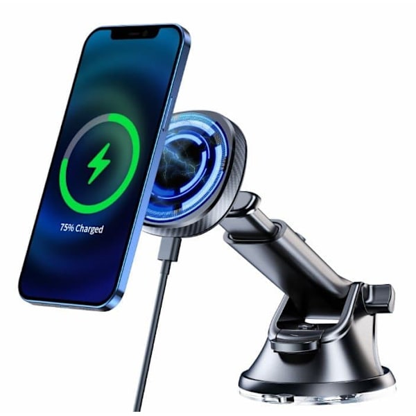 Swissten magnetický držák do auta s bezdrátovým nabíjením 15w dashboard (kompatibilní s magsafe)