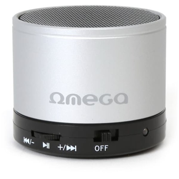 Omega wireless speaker Bluetooth V3.0 Alu 3in1 OG47S, silver (42647) Sort, Sølv