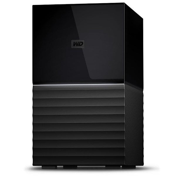 External HDD|WESTERN DIGITAL|My Book Duo|16TB|USB-C|USB 3.0|Drives 2|Black|WDBFBE0160JBK-EESN Svart
