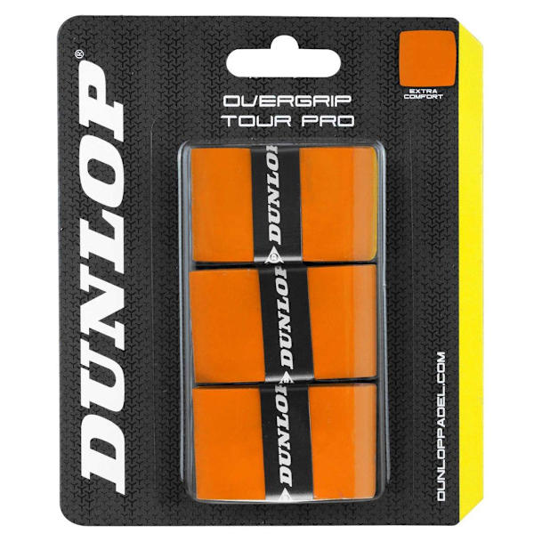 Padel bat overgrip DUNLOP TOUR PRO 3pcs. orange