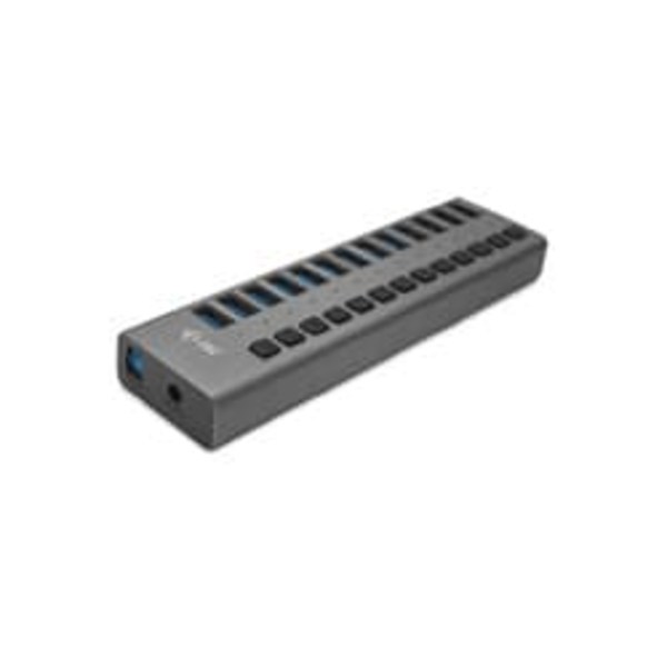 I-TEC USB 3.0 HUB 13 PORT 60 W/. Grå