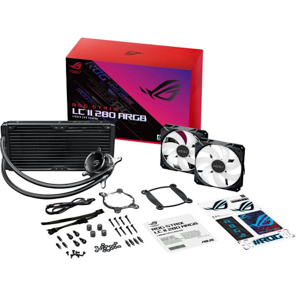ASUS ROG STRIX LC II 280 ARGB Processor All-in-one liquid cooler 14 cm Black 1 pc(s)
