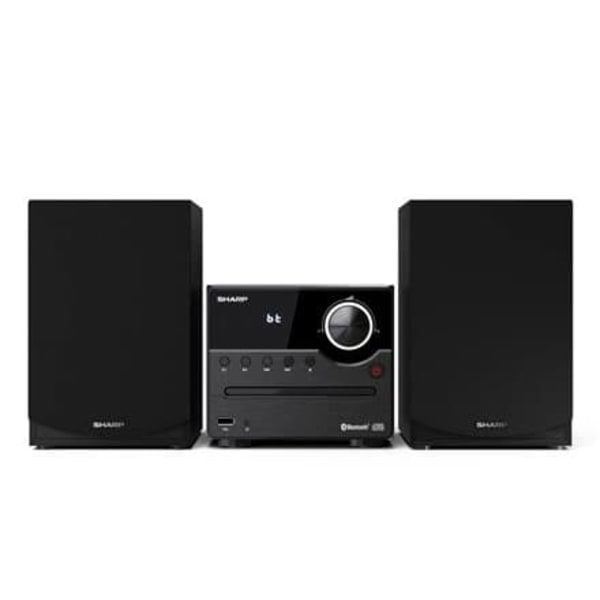 Sharp XL-B512(BK) Hi-Fi Micro System, CD/FM/USB/Bluetooth v5.0, 45W, Black Sharp | Hi-Fi Micro System | XL-B512(BK) | USB port | AUX in | Bluetooth |
