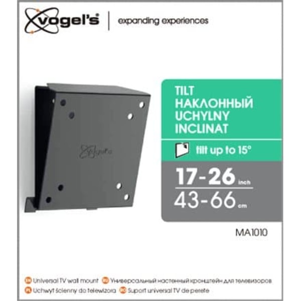 Vogels | Wall mount | MA1010-A1 | Tilt | 17-26 " | Maximum weight (capacity) 30 kg | Black