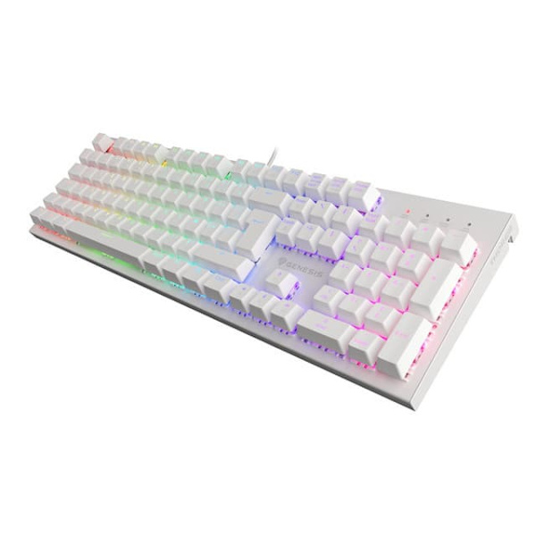 GAMING KEYBOARD GENESIS THOR 303 FR RGB BACKLIGHT MECHANICAL BROWN SWITCH WHITE HOT SWAP