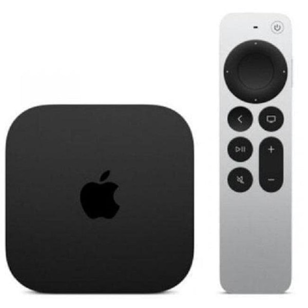 Apple TV 4K Black, Silver 4K Ultra HD 128 GB Wi-Fi Ethernet LAN