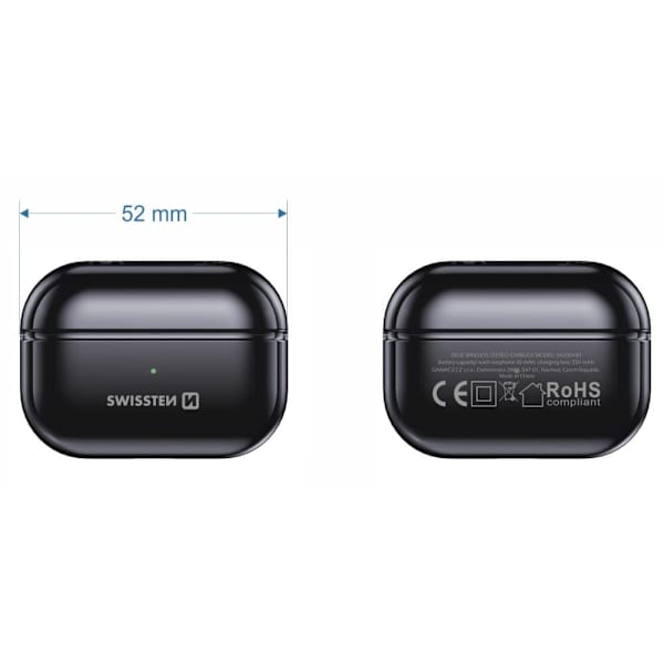 Swissten bluetooth tws sluchátka minipods černá