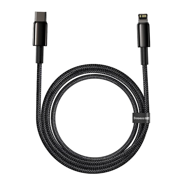 CABLU alimentare si date Baseus Tungsten Gold,Fast Charging Data Cable pt. smartphone,USB la Lightning 20W, braided,2m rezistent zgarieturi,negru "CAT