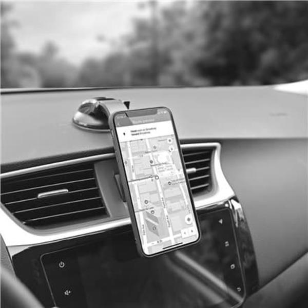 ColorWay | Magnetic Car Holder For Smartphone | Dashboard-2 | Adjustable | Magnetic | Gray | Panel or windshield mounting using a suction cup with a g Grå