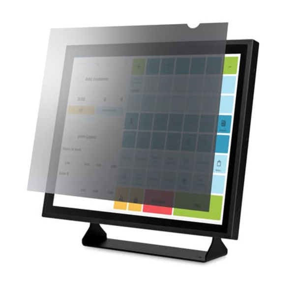 19 MONITOR PRIVACY FILTER/. Sort, Transparent