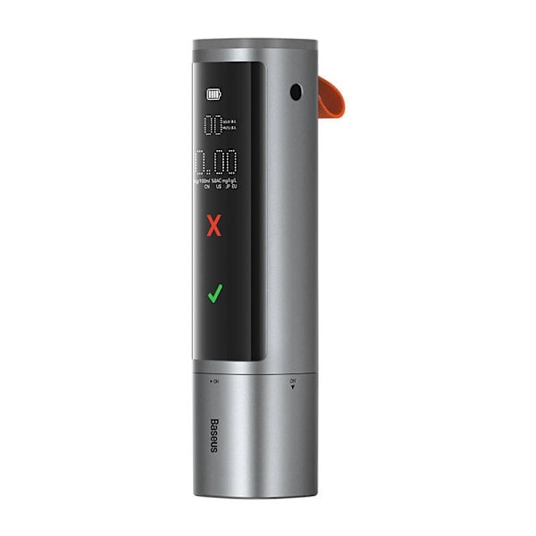 Baseus Car Mount SafeJourney Pro Series alcohol breathalyser in aluminium case 470 mAh Gray (CRCX060014)