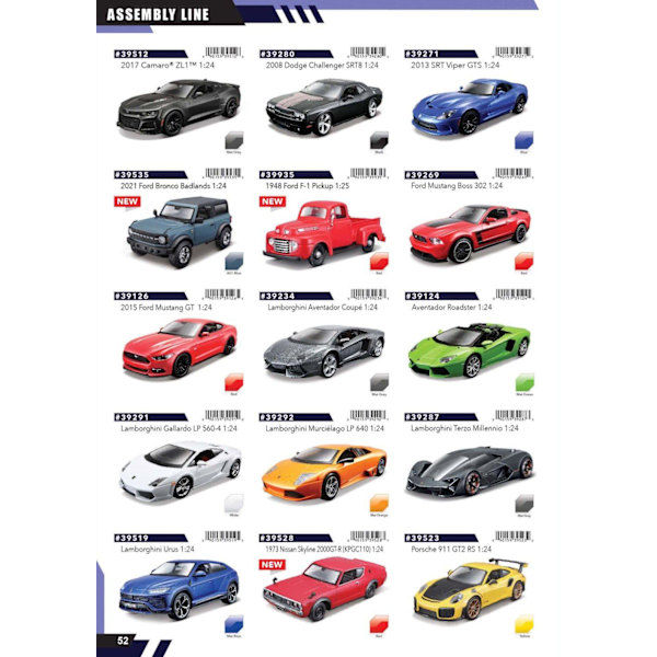 MAISTO DIE CAST 1:24 auto Special Edition, assembly line, assort., 39900