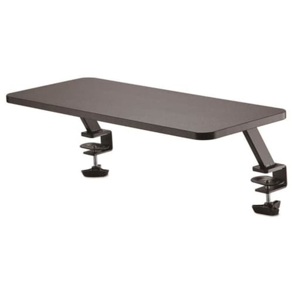 MONITOR RISER STAND - CLAMP ON Sort