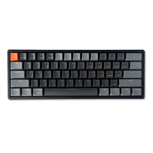 Mechanical Keyboard Keychron K12 Hot-Swappable Aluminum 60% Gateron Brown Switch RGB LED ABS