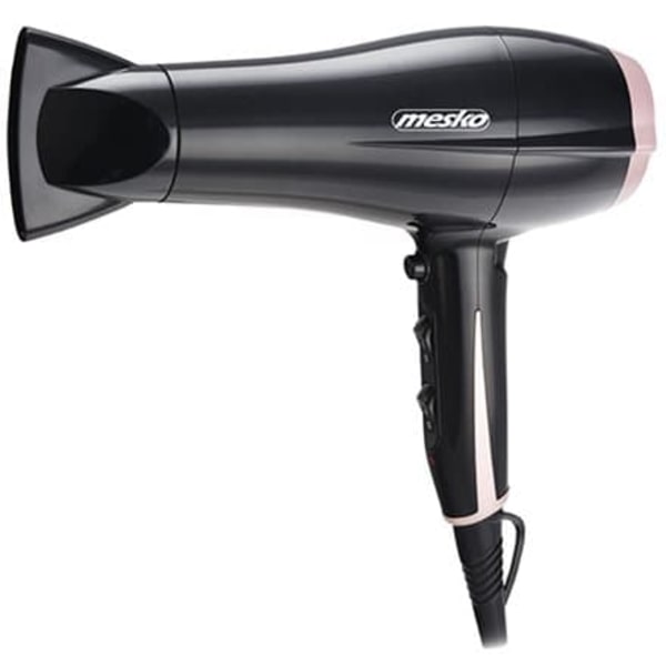 Mesko | Hair Dryer | MS 2249 | 2000 W | Number of temperature settings 3 | Black/Pink Sort, Lyserød