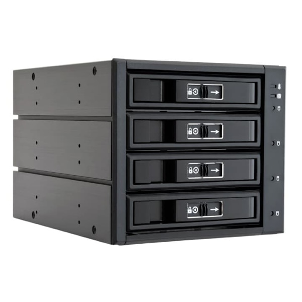 CHIEFTEC backplane do 5,25" na 4x SATA/SAS HDDs/SDDs (3,5" or 2,5")