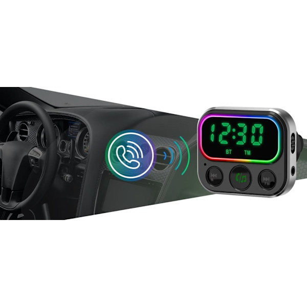 NAVITEL BHF06 PRO BT Hands Free FM transmitter with USB-C PD charger "BHF06" (timbru verde 0.18 lei)